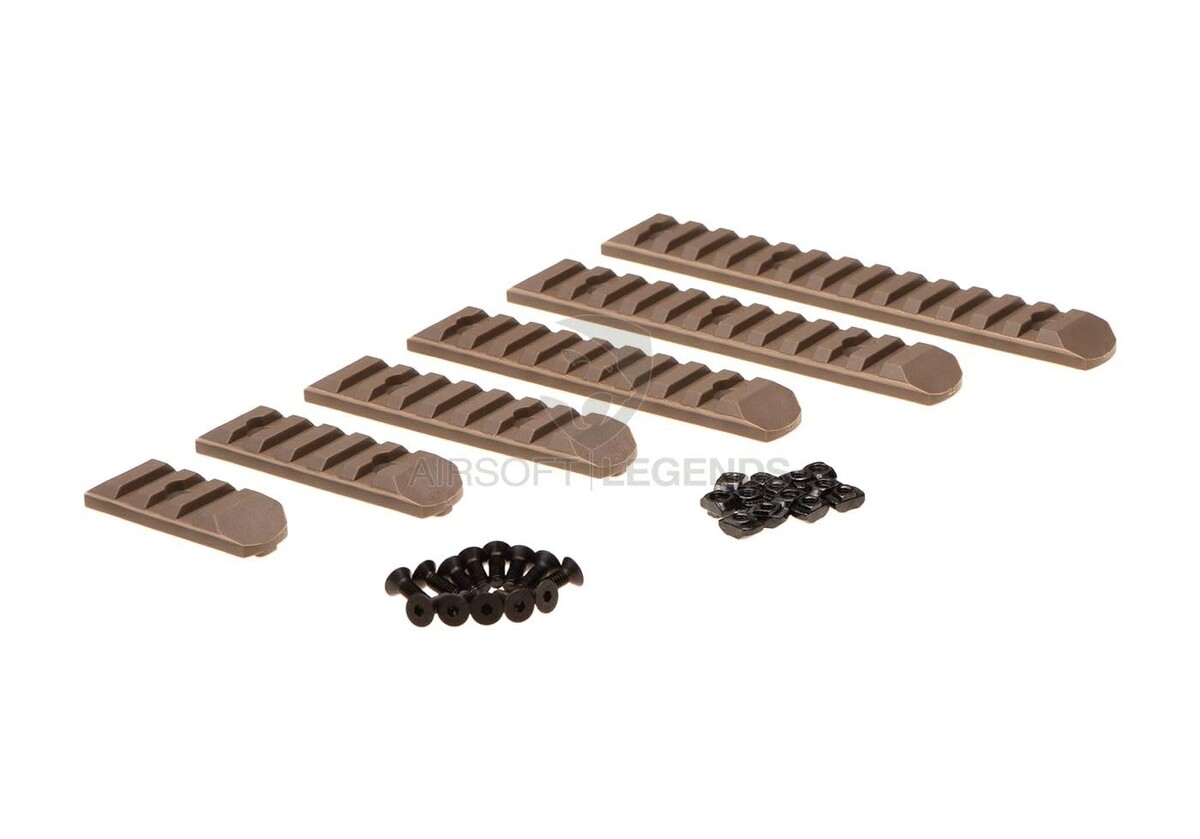 MP | Keymod & M-LOK Rail Set 6 Pack Dark Earth - Airsoft Legends | The ...