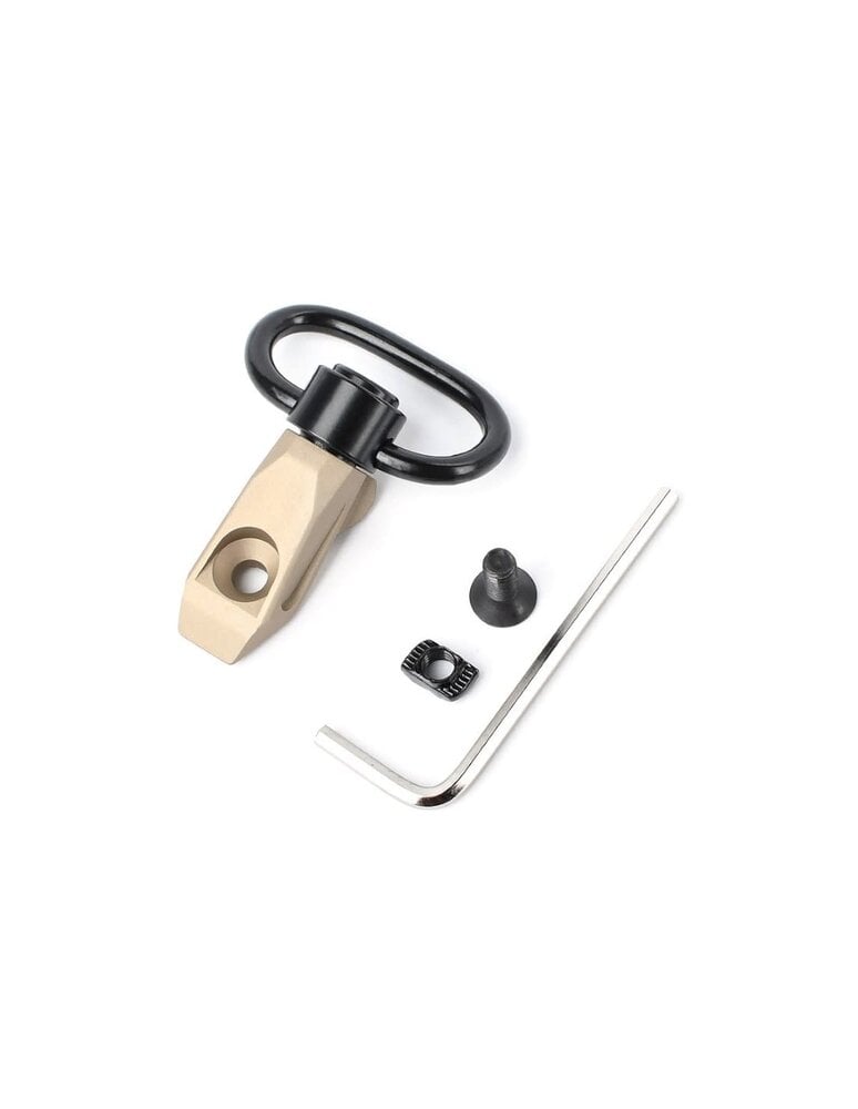 Metal Angled QD Sling Mount for M-LOK / Keymod Dark Earth Metal Angled QD Sling Mount for M-LOK / Keymod Dark Earth