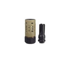 5KU Pyro Enhanced Muzzle Brake 14mm CCW Tan