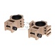 Aim-O Tri-Side Rail 25.4mm / 30mm Mount Rings Desert
