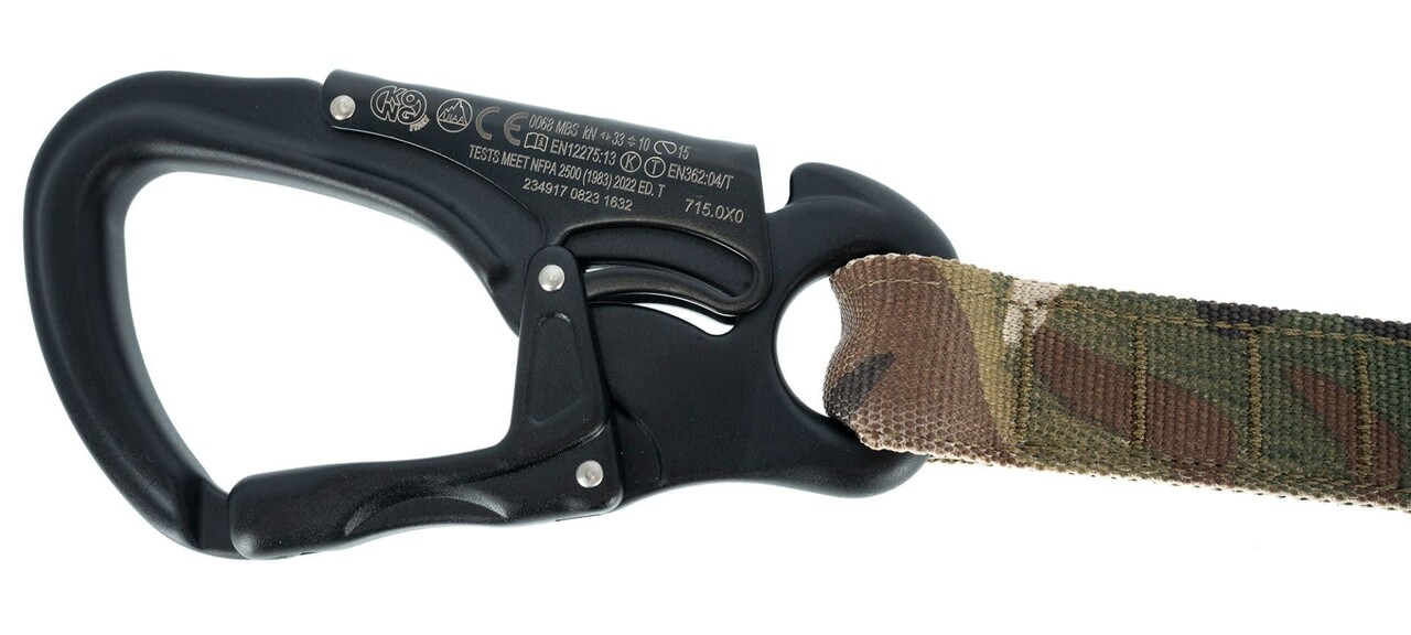 Warrior Assault Systems Personal Retention Lanyard FROG Clip + TANGO Carabiner Multicam