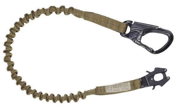 Warrior Assault Systems Personal Retention Lanyard FROG Clip + TANGO Carabiner Coyote