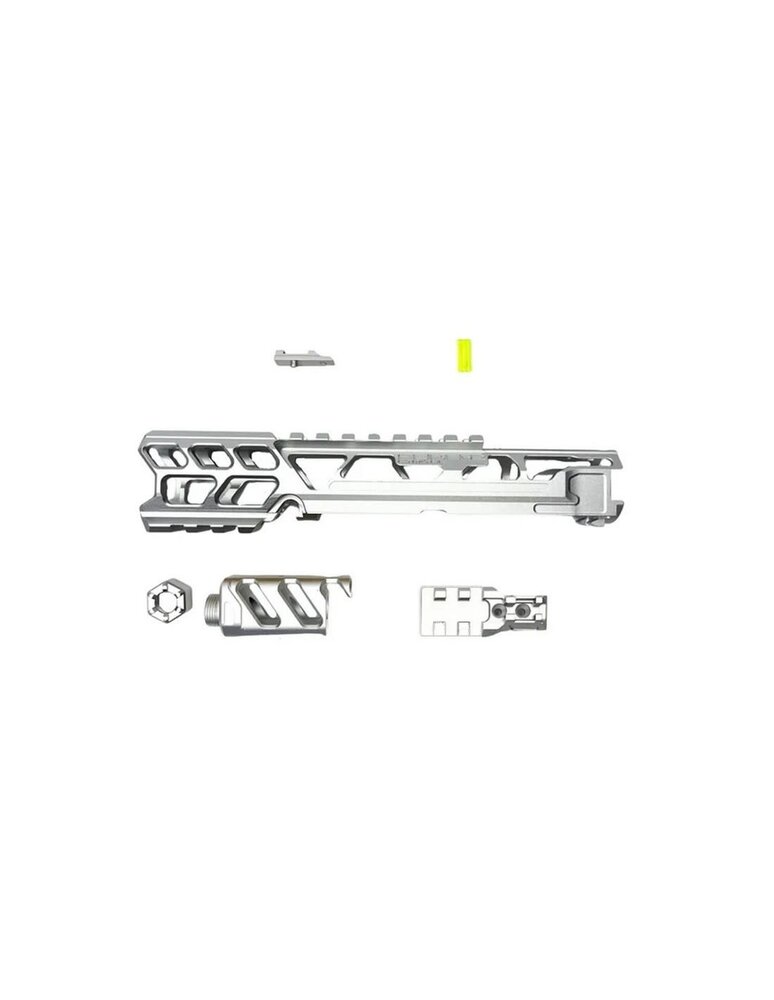 CTM Tactical FUKU-2 CNC Upper Set Short Cut Out for AAP-01 Silver