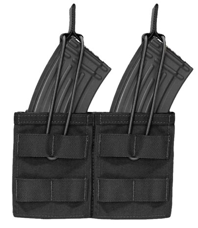 Warrior Assault Systems Double Open Mag Pouch AK47/74 Black Warrior Assault Systems Double Open Mag Pouch AK47/74 Black