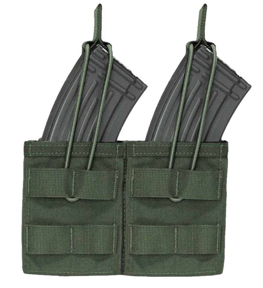 Warrior Assault Systems Double Open Mag Pouch AK47/74 Ranger Green