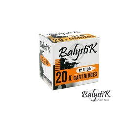 Balystik 12g Co2 Cartridges Box of 20