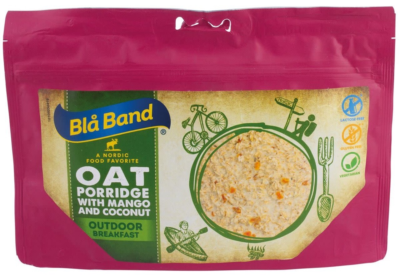 BlaBand Outdoor Breakfast - Oatmeal with Mango and Coconut