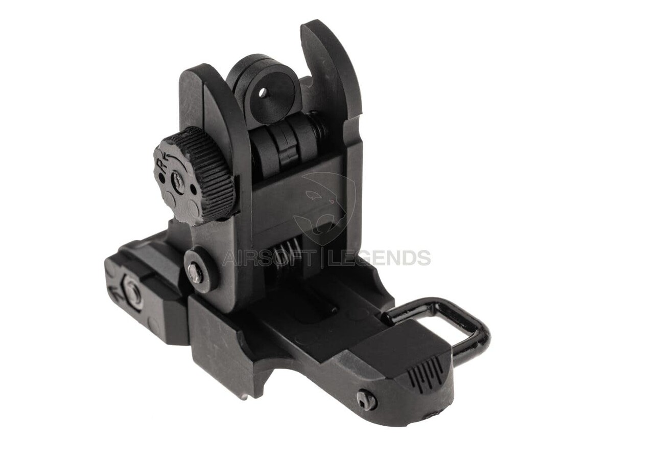 Pirate Arms M4SS Polymer Foldable Rear Sight Black