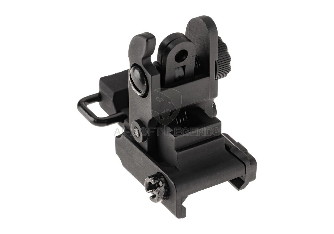 Pirate Arms M4SS Polymer Foldable Rear Sight Black