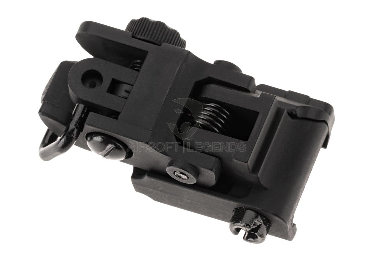 Pirate Arms M4SS Polymer Foldable Rear Sight Black