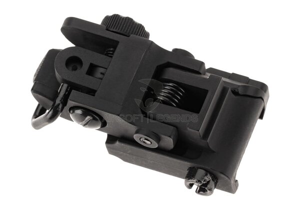 Pirate Arms M4SS Polymer Foldable Rear Sight Black