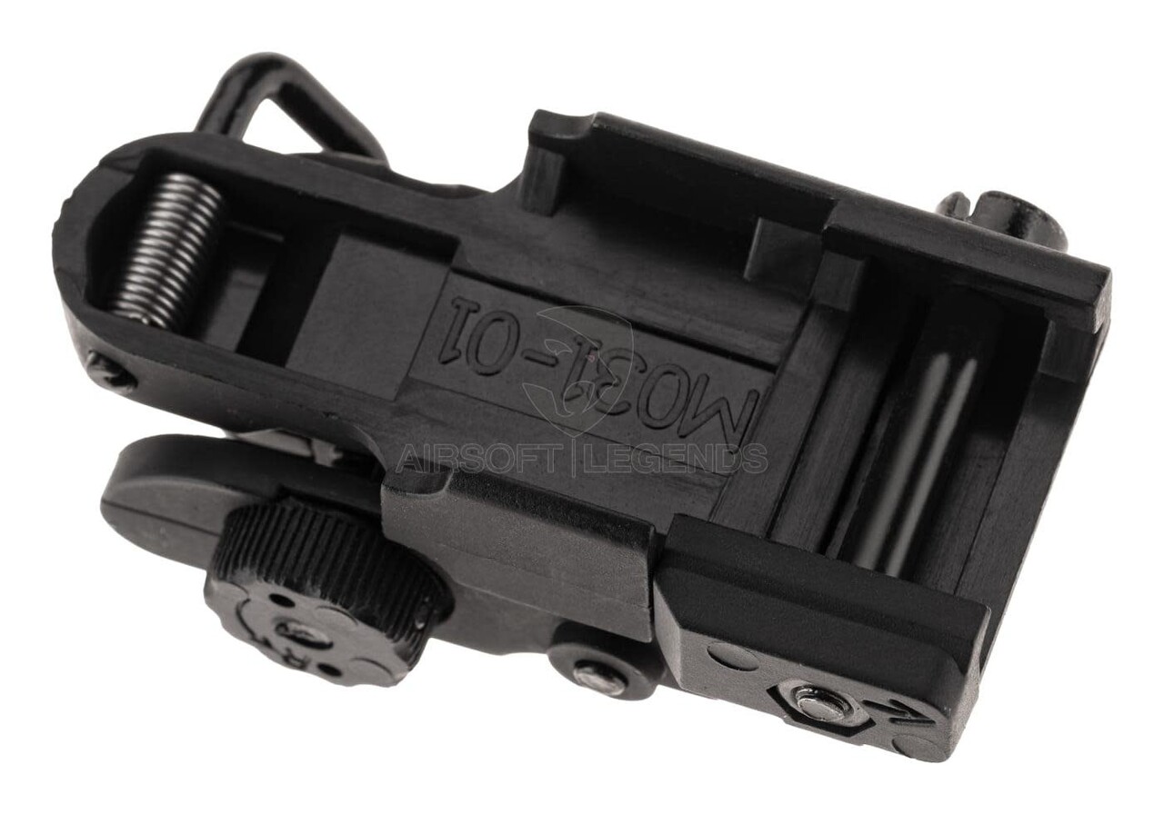 Pirate Arms M4SS Polymer Foldable Rear Sight Black
