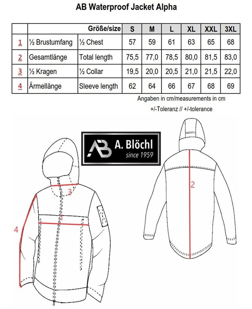 ABlochl Waterproof Hardshell Jacket Alpha Multicam