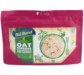 BlaBand Outdoor Breakfast - Oatmeal with Chocolate and Banana