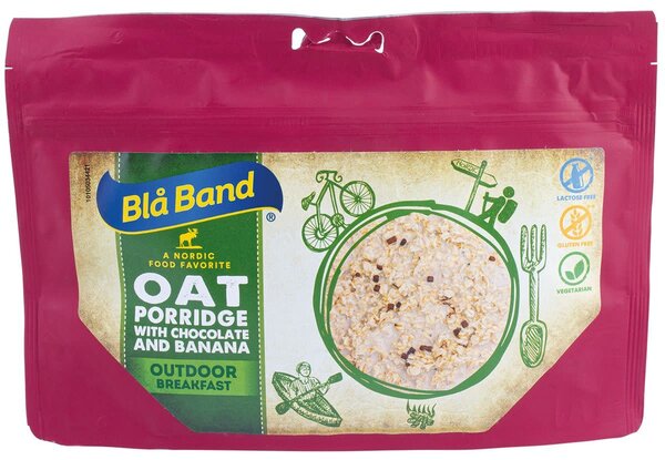 BlaBand  Outdoor Breakfast - Oatmeal with Chocolate and Banana