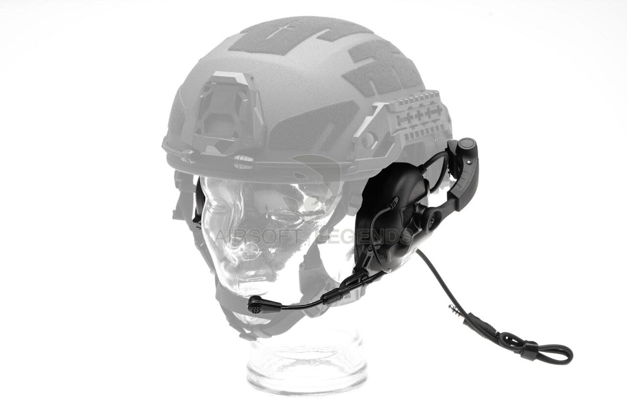 Earmor M32X Plus Hearing Protection Set for ARC Helmet Rails  Black