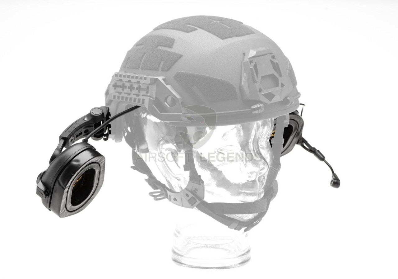 Earmor M32X Plus Hearing Protection Set for ARC Helmet Rails  Black