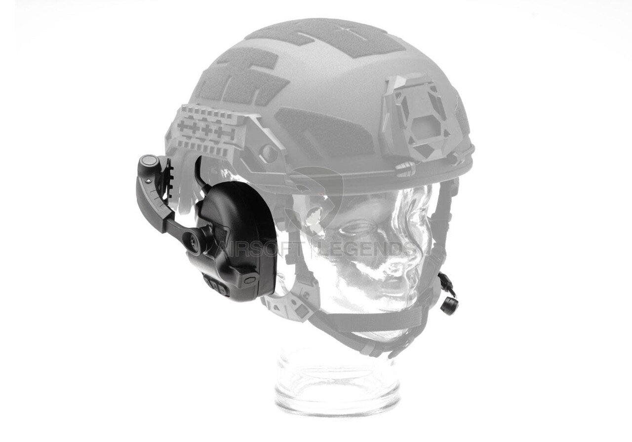 Earmor M32X Plus Hearing Protection Set for ARC Helmet Rails  Black