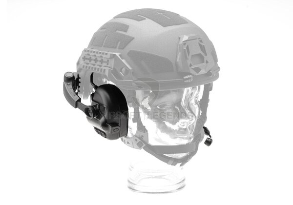 Earmor M32X Plus Hearing Protection Set for ARC Helmet Rails  Black
