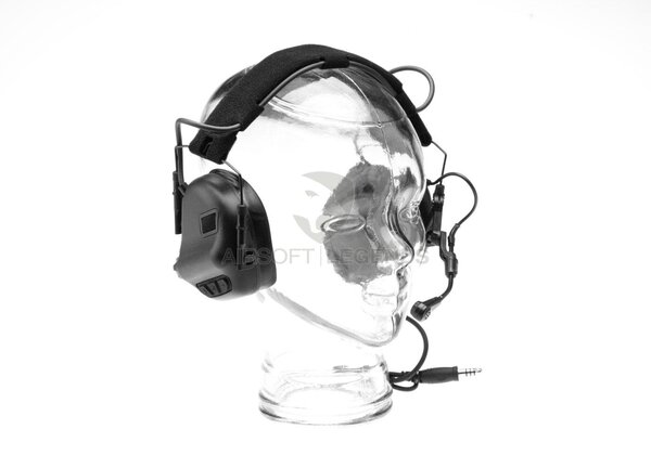 Earmor M32X Plus Hearing Protection Set for ARC Helmet Rails  Black