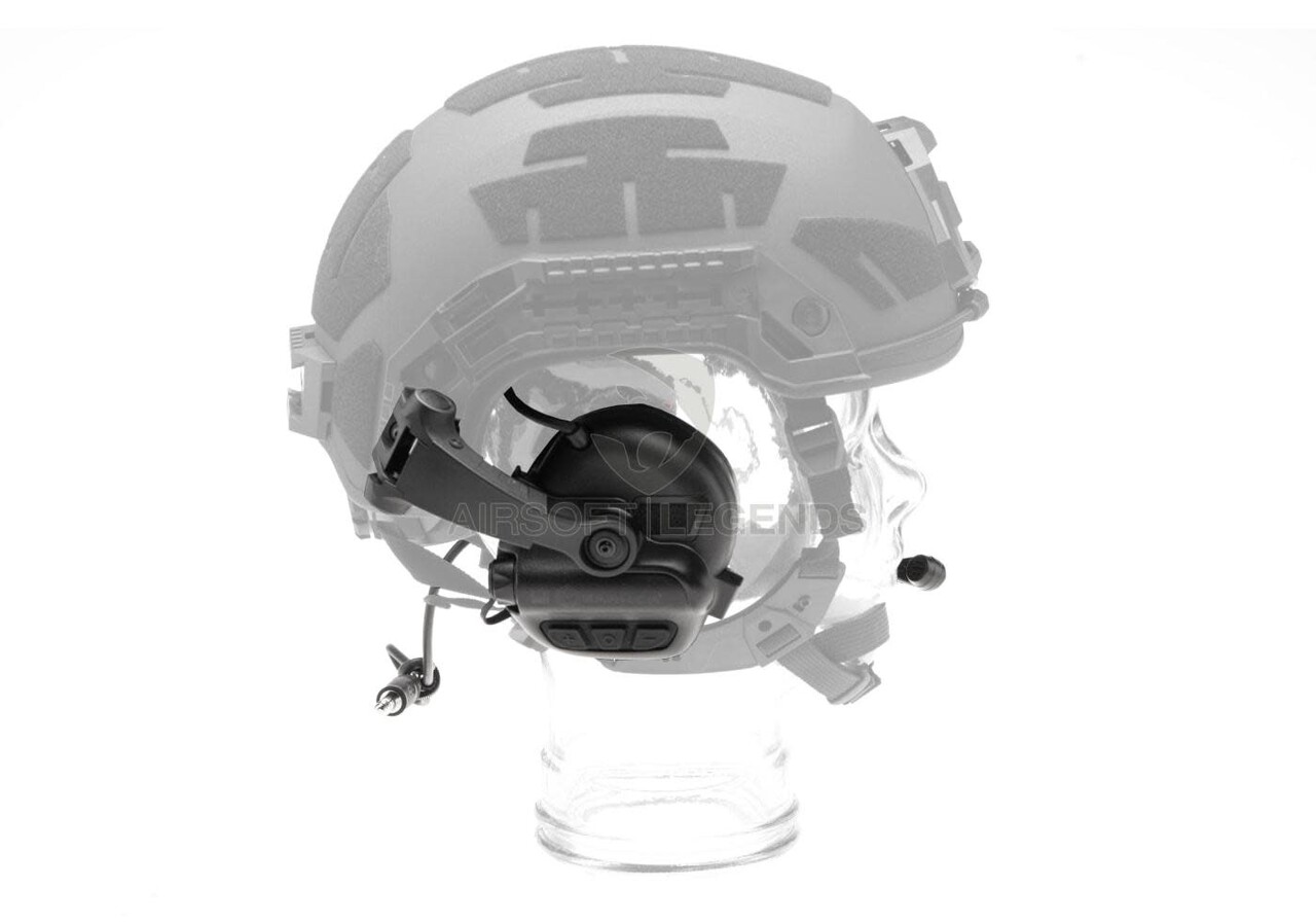 Earmor M32X Plus Hearing Protection Set for ARC Helmet Rails  Black