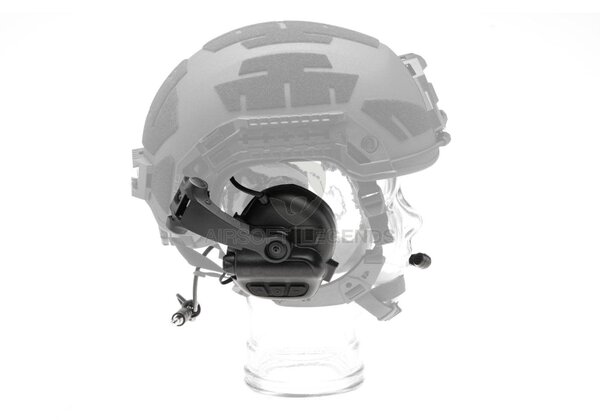 Earmor M32X Plus Hearing Protection Set for ARC Helmet Rails  Black