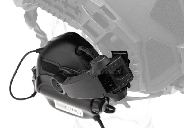 Earmor M32X Plus Hearing Protection Set for ARC Helmet Rails  Black