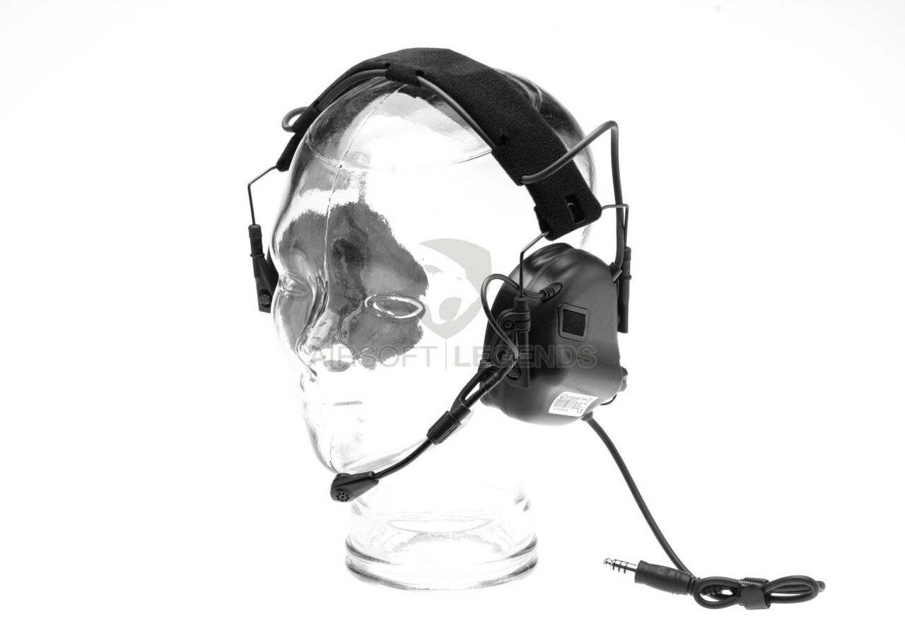 Earmor M32X Plus Hearing Protection Set for ARC Helmet Rails  Black