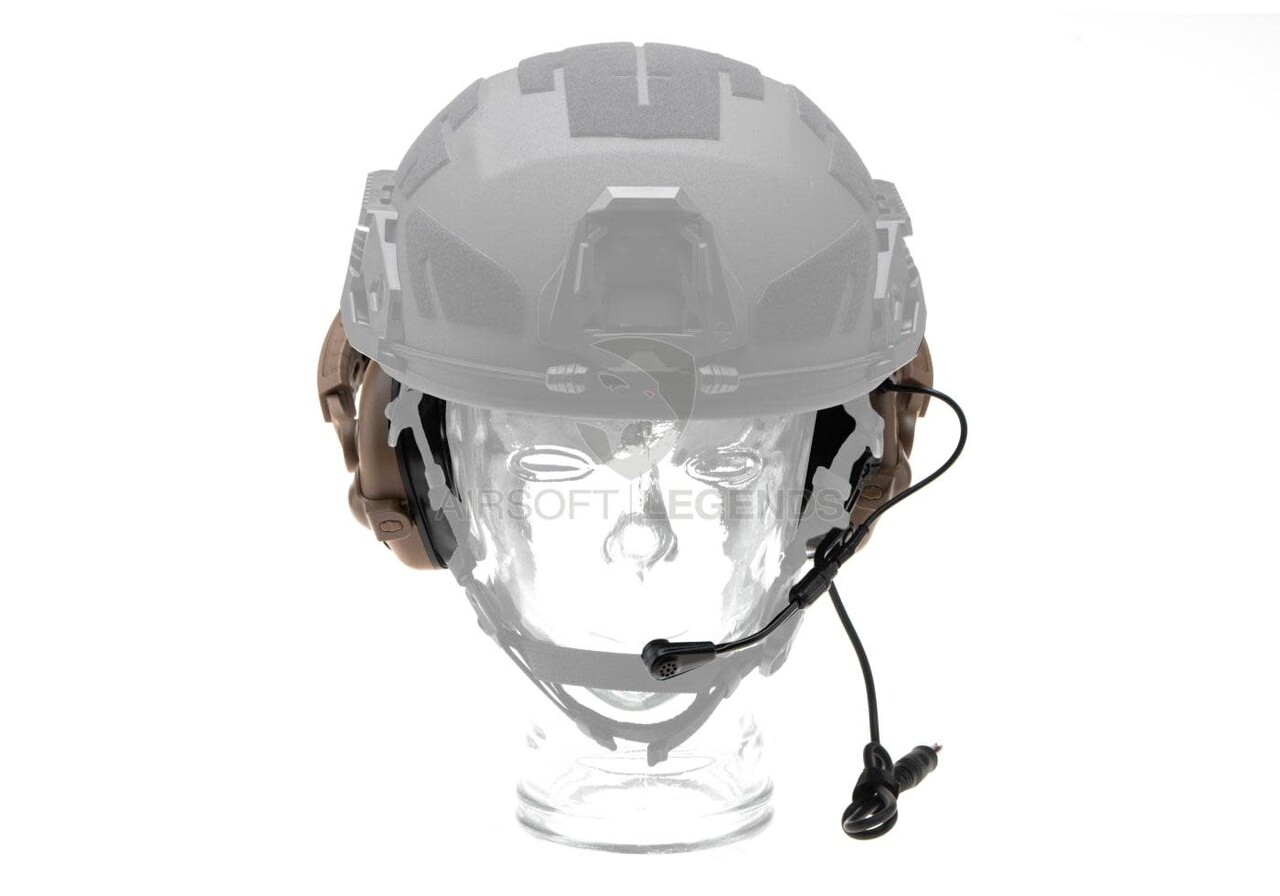 Earmor M32X Plus Hearing Protection Set for ARC Helmet Rails  Coyote