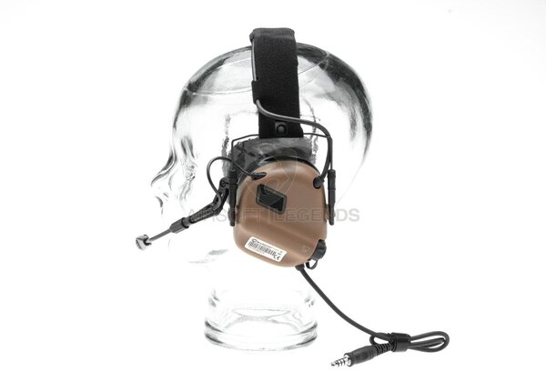 Earmor M32X Plus Hearing Protection Set for ARC Helmet Rails  Coyote