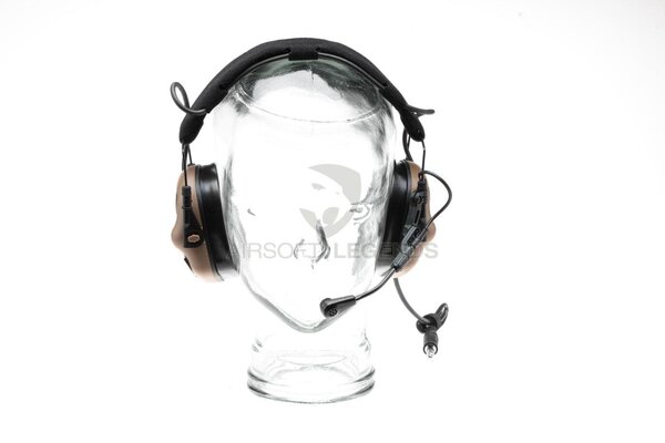 Earmor M32X Plus Hearing Protection Set for ARC Helmet Rails  Coyote