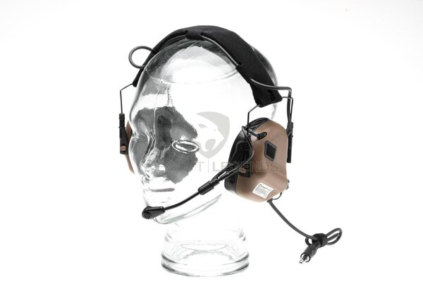 Earmor M32X Plus Hearing Protection Set for ARC Helmet Rails  Coyote