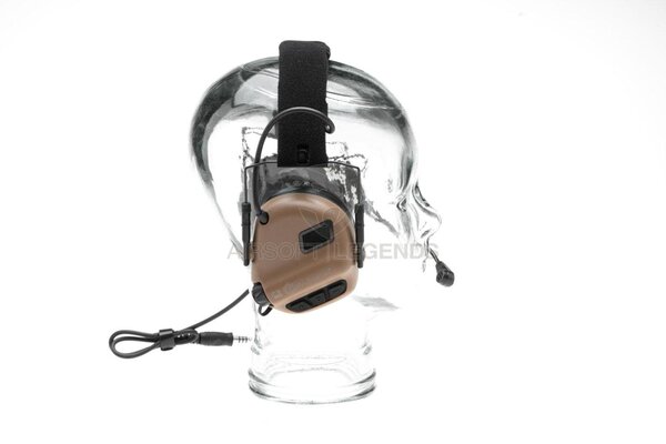Earmor M32X Plus Hearing Protection Set for ARC Helmet Rails  Coyote