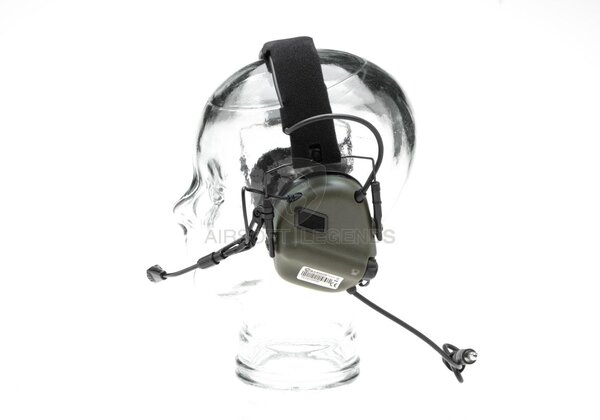 Earmor M32X Plus Hearing Protection Set for ARC Helmet Rails  Foliage Green