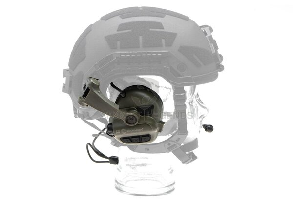 Earmor M32X Plus Hearing Protection Set for ARC Helmet Rails  Foliage Green