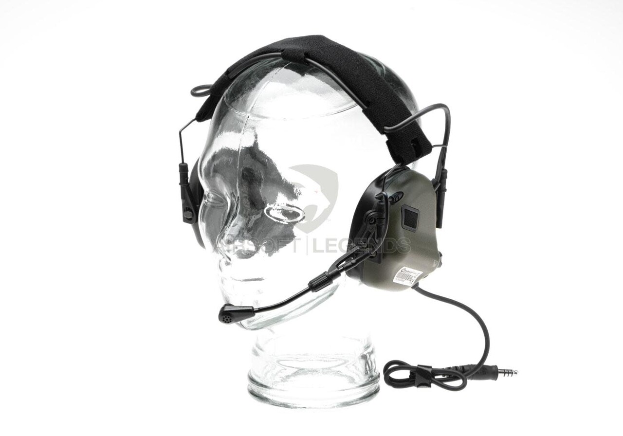 Earmor M32X Plus Hearing Protection Set for ARC Helmet Rails  Foliage Green
