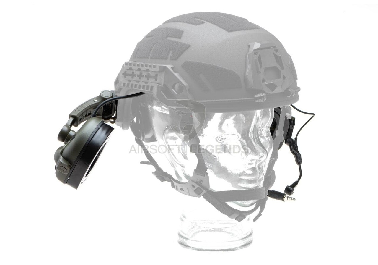 Earmor M32X Plus Hearing Protection Set for ARC Helmet Rails  Foliage Green