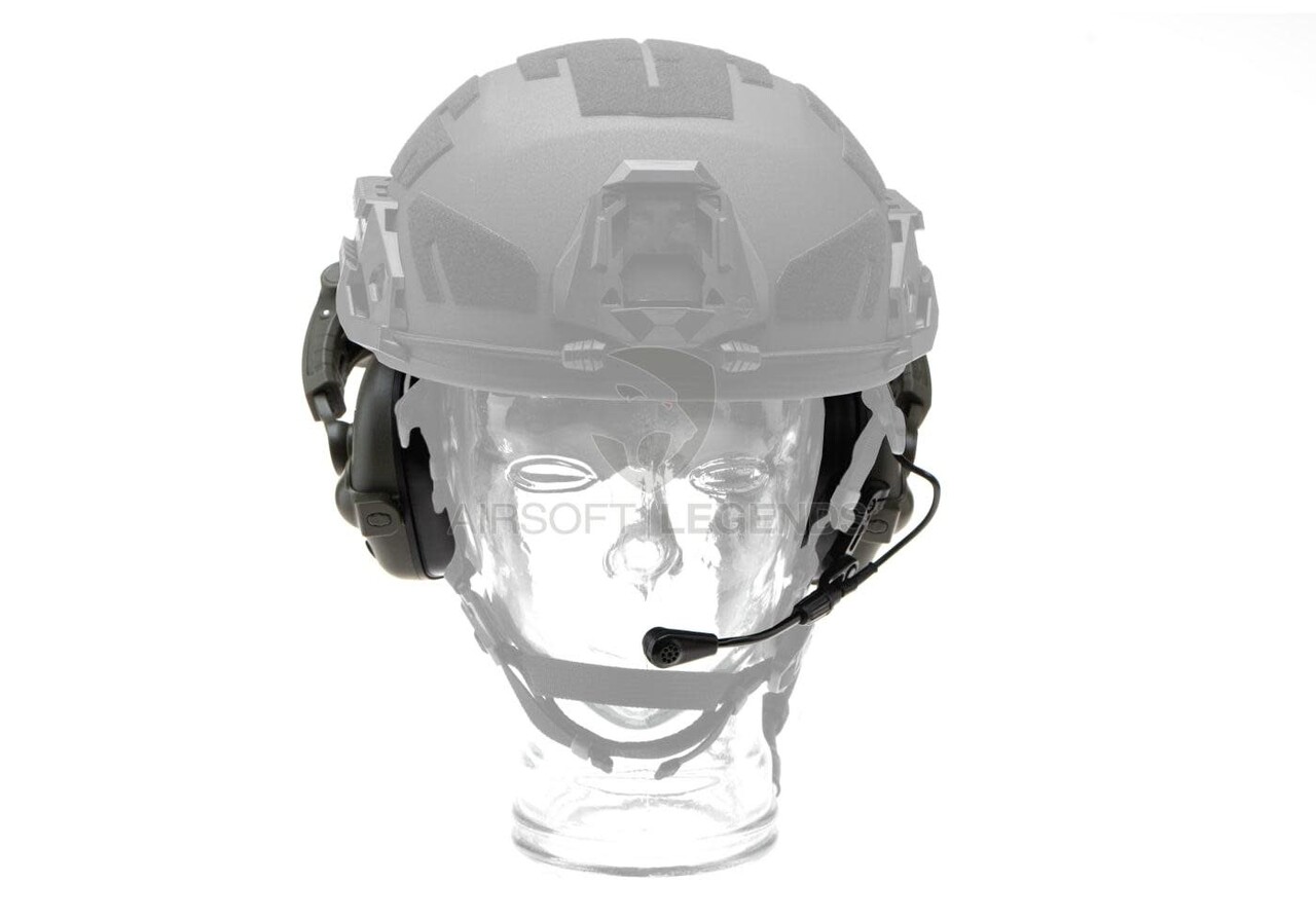 Earmor M32X Plus Hearing Protection Set for ARC Helmet Rails  Foliage Green