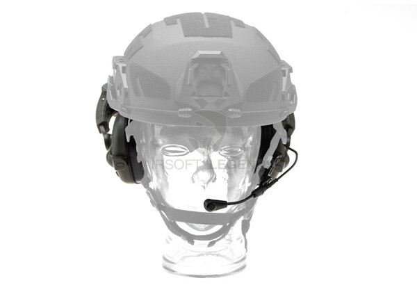 Earmor M32X Plus Hearing Protection Set for ARC Helmet Rails  Foliage Green