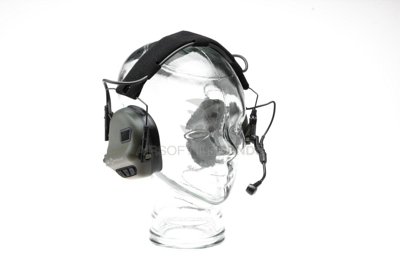 Earmor M32X Plus Hearing Protection Set for ARC Helmet Rails  Foliage Green