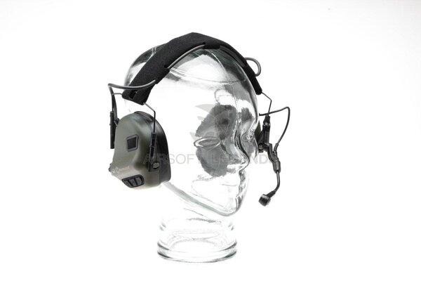 Earmor M32X Plus Hearing Protection Set for ARC Helmet Rails  Foliage Green