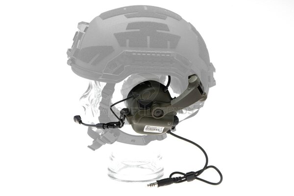 Earmor M32X Plus Hearing Protection Set for ARC Helmet Rails  Foliage Green