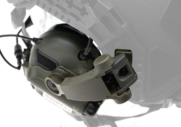 Earmor M32X Plus Hearing Protection Set for ARC Helmet Rails  Foliage Green