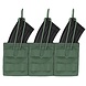 Warrior Assault Systems Triple Open Mag Pouch AK47/74 OD Green