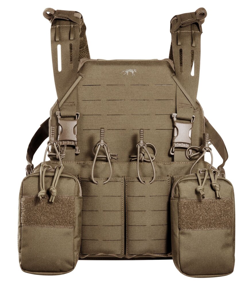 Tasmanian Tiger  Modular Chest Rig 4xM4 (Harness met SAPI optie) Coyote