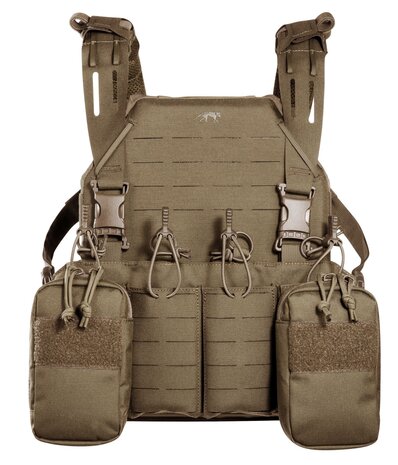 Tasmanian Tiger  Modular Chest Rig 4xM4 (Harness met SAPI optie) Coyote