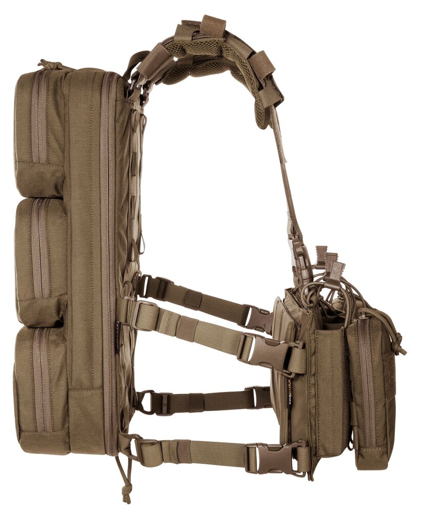 Tasmanian Tiger  Modular Chest Rig 4xM4 (Harness met SAPI optie) Coyote
