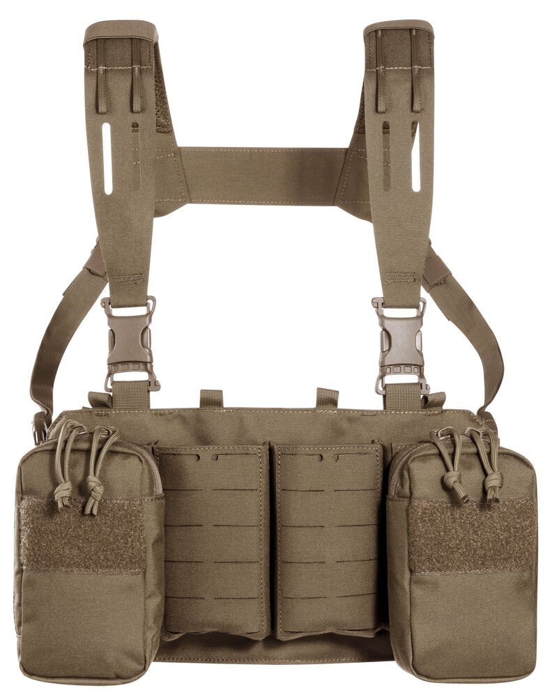 Tasmanian Tiger  Modular Chest Rig 4xM4 (Harness met SAPI optie) Coyote