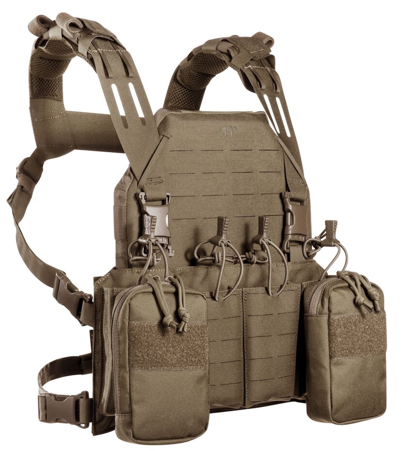 Tasmanian Tiger| Modular Chest Rig 4xM4 (Harness met SAPI optie)Coyote ...