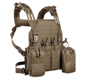 Tasmanian Tiger Modular Chest Rig 4xM4 (Harness met SAPI optie) Coyote